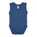 Kynga sötétkék ujjatlan gyerek body 152