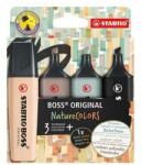 STABILO Szövegkiemelő készlet, 2-5 mm, STABILO BOSS original NatureColors, 4 különböző szín (TST70425)