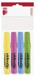 ICO Szövegkiemelő készlet, 1-4 mm, ICO Videotip, 4 különböző szín (TICVTV4)