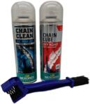 Set Întreținere Lanț Moto - Perie, Degresant Motorex, Lubrifiant Chainlube Off Road