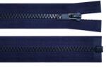 Fashion Műanyag fogú cipzár kabátba, No 5, 7mm, 65cm hosszú, 590315, sötétkék