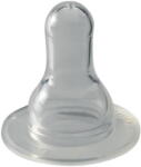 Nip Set 2 tetine Cherry din silicon moale, forma rotunda, pentru biberoane standard, debit mediu (M), de la 0 luni, nip 93004