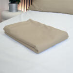 Takoy Cearceaf de pat 250x250 bumbac satinat maro deschis