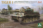 TAKOM Tiger I Late-Production w/Zimmerit Sd. Kfz. 181 Pz. Kpfw. VI Ausf. E (Late/Late Command 2 in 1) 1: 35 (TAK2199)