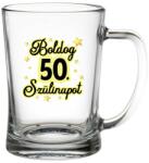 Neves Ajándék Söröskorsó - Boldog 50. Szülinapot - Ajándék 50. Szülinapra (SS006)