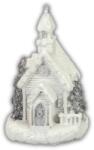 Fehér-ezüst világítós templom kicsi 1db