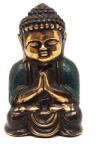 R. M. ékszer Réz figura Buddha baba óarany kék 4x7cm (017854)
