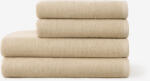 Goldea bordűr nélküli frottír törölköző és fürdőlepedő soft - bézsínű 50 x 100 cm
