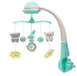 Baby Mix Körhinta a kiságy fölé világító vetítővel Baby Mix menta