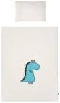 Belisima 6-részes ágyneműhuzat Belisima Dino 3D 100x135 krémszínű-türkiz - babyonline