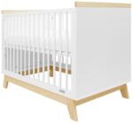 NEW BABY Gyerekágy leesésgátlóval New Baby MARCUS 120x60 cm fehér/természetes - babyonline