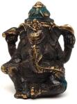 R. M. ékszer Réz figura Ganesha óarany kék 5x4cm (017897)
