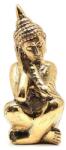 R. M. ékszer Réz figura pihenő Buddha arany 9x4cm (017767)