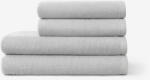 Goldea bordűr nélküli frottír törölköző és fürdőlepedő soft - szürke 70 x 140 cm