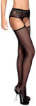 Obsessive Portjartier cu Ciorapi Belle Negru XL/XXL