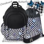St. Majewski St. Right iskolatáska, hátizsák SZETT 43 cm - Chessboard Butterfly (680434/SZETT)