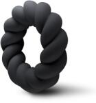 Rocks-Off Inel de Penis Twist, Silicon Lichid, Negru Inel pentru penis