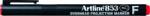 Artline OHP Permanent marker ARTLINE 853, varf fin - 0.5mm - rosu (EK-853-RE) - officeclass