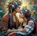 NORIMPEX - Puzzle Tablou Diamant: Mamă cu fiică 30x40cm - 1 - 39 piese