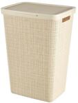 Curver Cos rufe, Curver, 2 manere, capac, bej, 58 L, 43x34x60 cm GartenVIP DiyLine (2212656)
