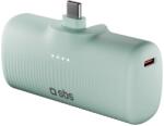 SBS EcoPower 5000 mAh 10W Powerbank beépített USB-C porttal - zöld - bluedigital