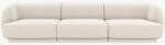 Micadoni Canapea modulara Miley 3 locuri 255 cm tapiterie catifea Velvet (MH102) Canapea