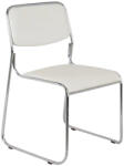 Finday Scaun Vizitator Piele Ecologica Dolly Alb