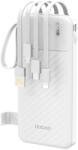 Dudao K11 10000mAh Powerbank beépített kábelekkel - fehér - bluedigital