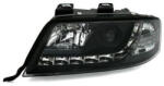 Sonar Кристални фарове за Audi A6 (1997-2001) / Allroad 1999-2005 с дневни светлини - черни