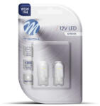 m-tech Set 2 bucati bec LED, 12V, W5W, W2.1x9.5d, Alb (LB006AW)