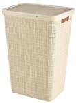 Curver Cos rufe, Curver, 2 manere, capac, bej, 58 L, 43x34x60 cm (2212656) - edanco