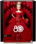 Mattel Barbie Signature Aniversare 80 de Ani Papusa Barbie Blonda cu Rochie de Bal Rosie (MTJBJ17) Papusa Barbie