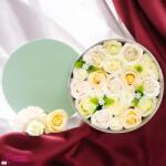 Ancient Wisdom Esküvői Fehér Szappanvirág Kerek Dobozban