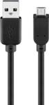 Goobay Cablu-USB-2.0-A-tata-micro-USB, -0.3m, -negru, -Goobay (CABLE-USB/UUSB-0.3BK)