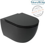 AREZZO design design ARIZONA Vortex Rimless függesztett wc fekete (701B)