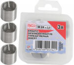 BGS technic Insertii Helicoil pentru reparatii filete M24x2.0, 3 piese, BGS 9438-1 (B-9438-1) Filiera