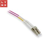 LYNX CS LYNX duplex patch kábel MM, OM4, LC/LC, 50/125m, 15m (LX-DPX-LC/LC-OM4-15)