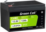 Green Cell CUBE LiFePO4 szabadidős akkumulátor 12Ah 12.8V 153.6Wh napelemes akkumulátor kerekesszékhez, játékokhoz, robogókhoz, fűnyírókhoz (LFPGC12V12AH)