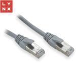 LYNX CS LYNX FTP patch kábel Cat5e PVC, CCA, 0, 1m, szürke (a csomag 10db-ot tartalmaz) (LX-FTP5E-0010-GREY)