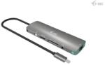 i-tec USB-C fém nano dokkolóállomás 4K HDMI LAN Power Delivery 100W i-tec univerzális töltő 100W (C31NANOLANPD100)