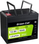 Green Cell CUBE LiFePO4 50Ah 12.8V 640Wh lítium vas-foszfát akkumulátor lakókocsihoz, golfkocsihoz, szélerőműhöz (LFPGC12V50AH)