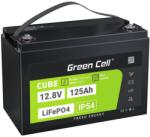 Green Cell CUBE LiFePO4 125Ah 12, 8V 1600Wh lítium vasfoszfát akkumulátor lakókocsihoz, napelemes, off-grid rendszerhez, hajóhoz (LFPGC12V125AH)