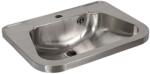 SANELA - Lavoar cu preaplin 560x420 mm, orificiu pentru baterie, inox SLUN 26 (SLUN 26)