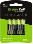 Green Cell Zöld elemes újratölthető akkumulátorok 4x AA HR6 2000 mAh (GR02)