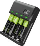 Green Cell GC VitalCharger szett és újratölthető akkumulátor NiMH 2x AA 2000mAh 2x AAA 800mAh (GRSETGC03)