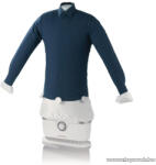 CLEANmaxx 11228 Shirt Ironer PRO 2 az 1-ben elektromos ingvasaló, gőzölős ing és blúzvasaló, forró levegős póló szárító / ruhagőzölő, XXL méretig Vasaló