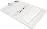 Airen AiTab bőr tok 4 USB billentyűzettel 10" FEHÉR (CZ/SK/DE/UK/US. . . elrendezés) (Leather Case 4 10W)