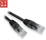LYNX CS LYNX UTP patch kábel Cat5e, PVC, CCA, 20m, fekete, LYNX UTP patch kábel Cat5e, PVC, CCA, 20m, fekete (LX-UTP5E-200-BLACK)