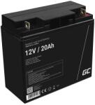 Green Cell AGM VRLA 12V 20Ah karbantartásmentes akkumulátor fűnyíróhoz, robogóhoz, csónakhoz, kerekesszékhez (AGM10)