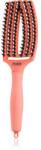 Olivia Garden Fingerbrush Boar & Nylon perie de par cu peri de nailon și de mistreț Radiant Peach 1 buc